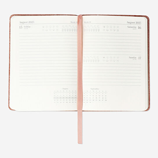 Flying Tiger Copenhagen 2025 Turuncu Günlük Ajanda A6