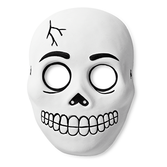 Flying Tiger Copenhagen Karanlıkta Parlayan Beyaz Kuru Kafa Maskesi