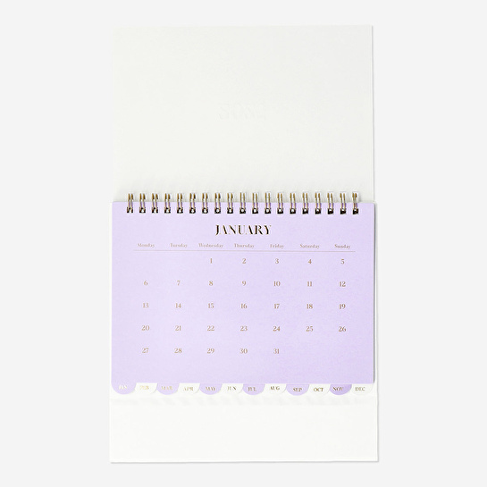 Flying Tiger Copenhagen Beyaz Spiralli 2025 Masa Takvimi