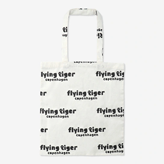 Flying Tiger Copenhagen Logolu Bez Çanta
