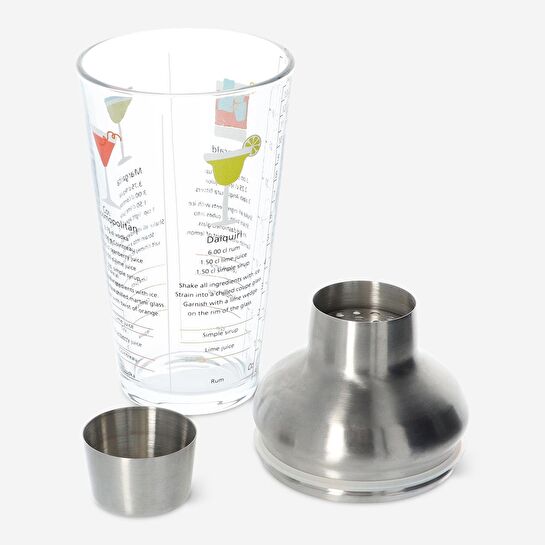 Flying Tiger Copenhagen Tarifli Cam Shaker 430 ml