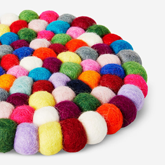 Flying Tiger Copenhagen Yuvarlak Keçe Nihale Çok Renkli