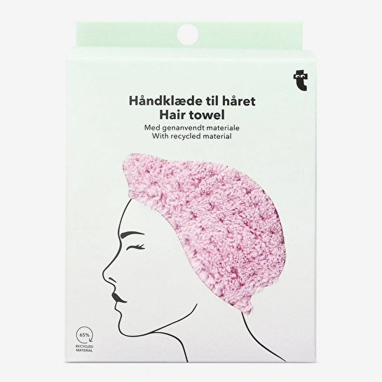 Flying Tiger Copenhagen Pembe Düğmeli Saç Havlusu