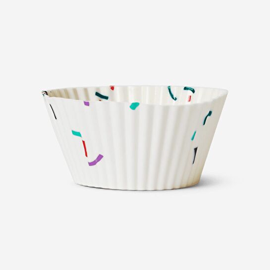 Flying Tiger Copenhagen Konfeti Desenli 6'lı Silikon Muffin Kalıbı