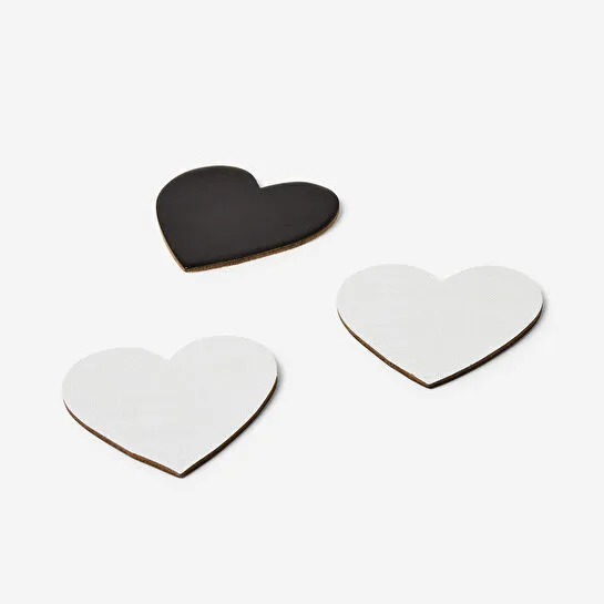 Flying Tiger Copenhagen 3'lü Mini Kalp Kanvas Seti