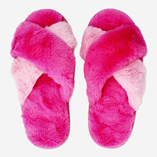 Flying Tiger Copenhagen Pembe Peluş Ev Terliği 37/38