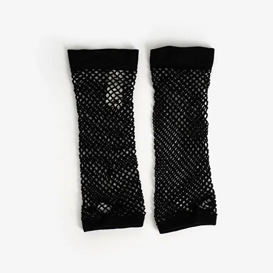 Flying Tiger Copenhagen Gotik Temalı Siyah Uzun File Eldiven