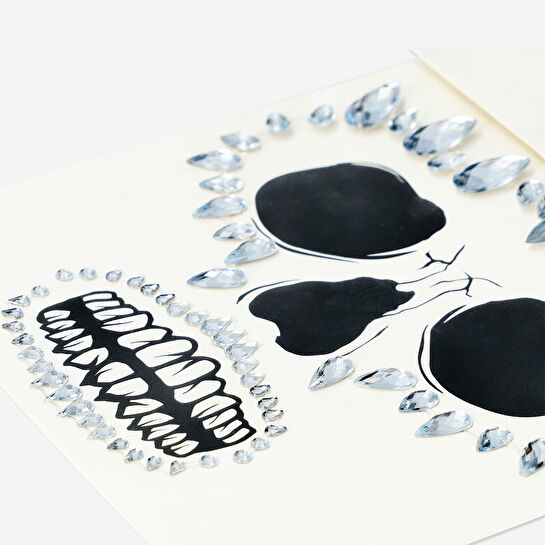 Flying Tiger Copenhagen Işıltılı Gri Yüz Taşı Stickerları