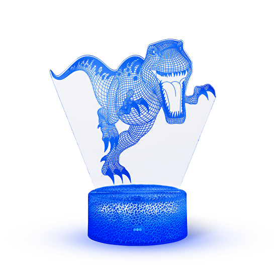 Flying Tiger Copenhagen 3D Dinozor Renk Değiştiren Lambası