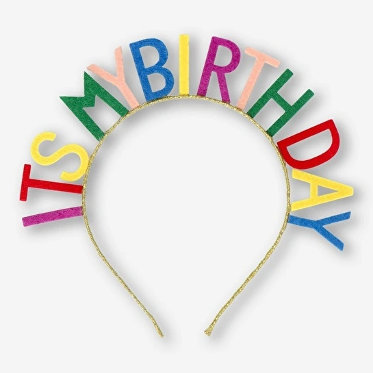 Flying Tiger Copenhagen Yetişkinler için Yazılı Doğum Günü Saç Bandı