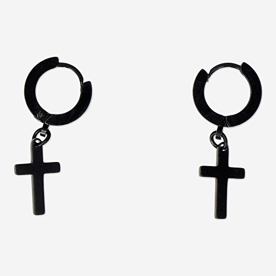 Flying Tiger Copenhagen Siyah Sallantılı Küpe