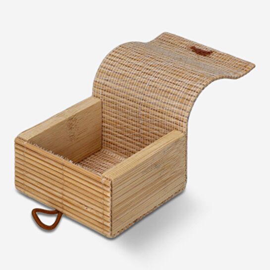 Flying Tiger Copenhagen Bambu Saklama Kutusu 6 x 3,5 cm