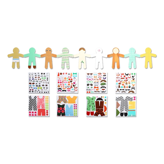 Flying Tiger Copenhagen Kendin Yap Kağıt Bebek ve Sticker Kiti