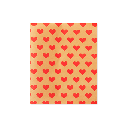 Flying Tiger Copenhagen Kırmızı Kalp Desenli Yiyecek Kağıdı 30'lu