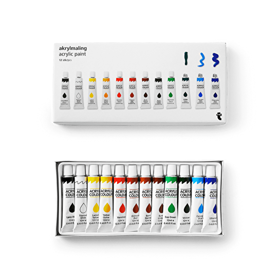 Flying Tiger Copenhagen 12'li Akrilik Boya Seti