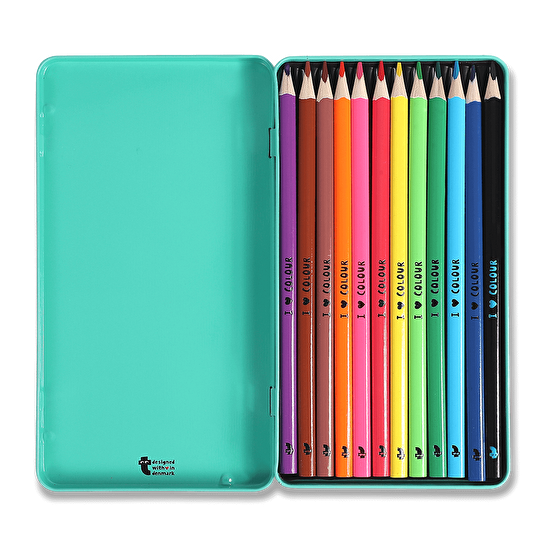 Flying Tiger Copenhagen Metal Kutulu Boya Kalemi Seti