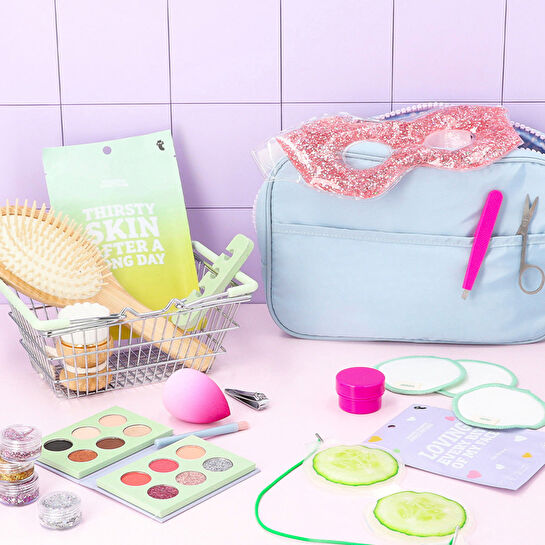 Flying Tiger Copenhagen Parıldayan Pembe Soğutucu Jel Göz Maskesi