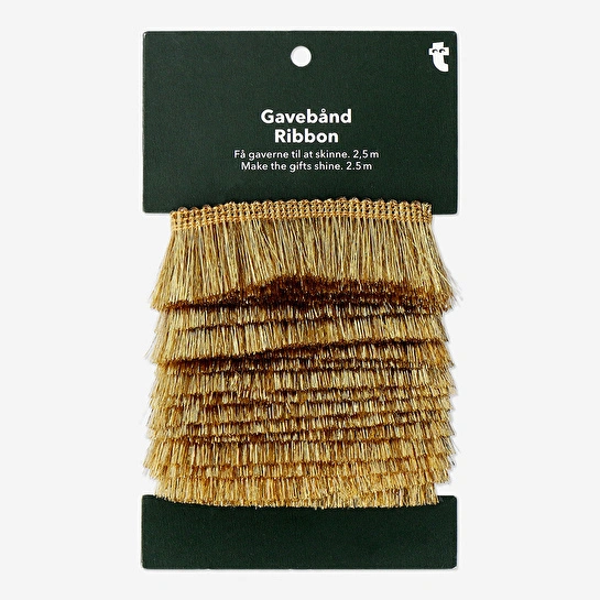 Flying Tiger Copenhagen Püsküllü Altın Rengi Kurdele 2,5 m