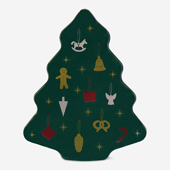 Flying Tiger Copenhagen Çam Ağacı Şekilli Metal Kurabiye Kutusu