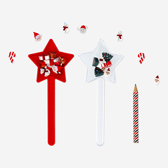 Flying Tiger Copenhagen Yıldız Şeklinde Kutulu Kalem ve Silgi Seti