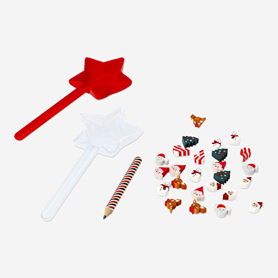 Flying Tiger Copenhagen Yıldız Şeklinde Kutulu Kalem ve Silgi Seti