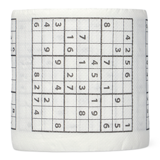Flying Tiger Copenhagen Sudoku Desenli Beyaz Tuvalet Kağıdı