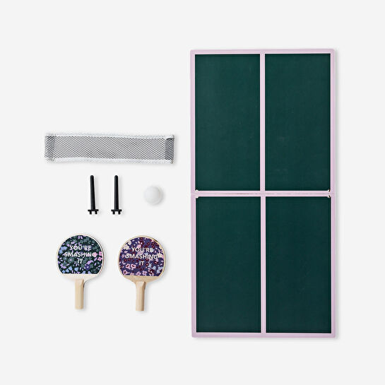 Flying Tiger Copenhagen Mini Taşınabilir Yeşil Masa Tenisi Seti