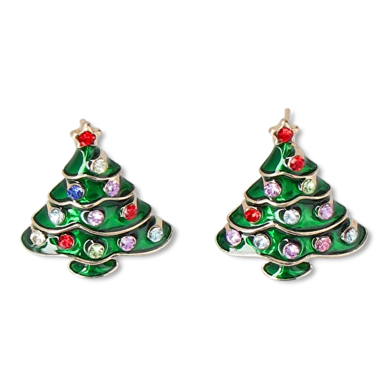 Flying Tiger Copenhagen Yılbaşı Ağacı Şekilli Küpe