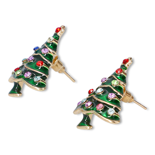 Flying Tiger Copenhagen Yılbaşı Ağacı Şekilli Küpe