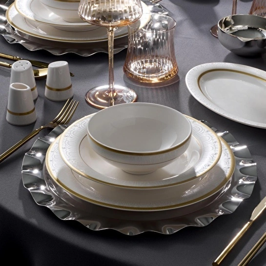 Jumbo Lope Gold 60 Parça 12 Kişilik Yemek Takımı