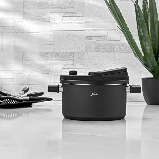 Jumbo Force Fusion Siyah Hızlı Pişirici 6 Lt