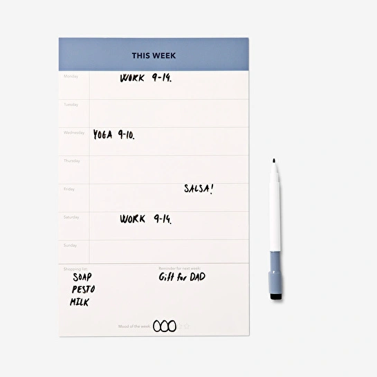 Flying Tiger Copenhagen Mıknatıslı ve Kalemli Haftalık Planlayıcı