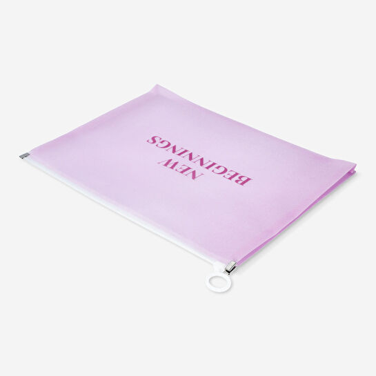 Flying Tiger Copenhagen Fermuarlı Şeffaf A4 Dosya