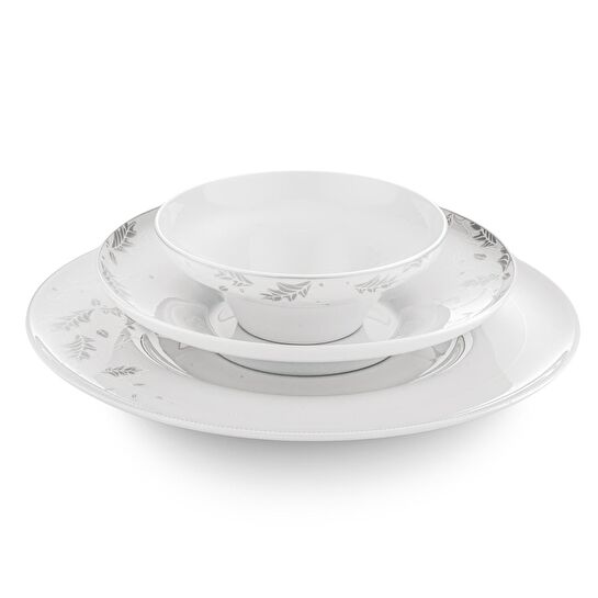 Jumbo Lace Leaf 62 Parça 12 Kişilik Yemek Takımı