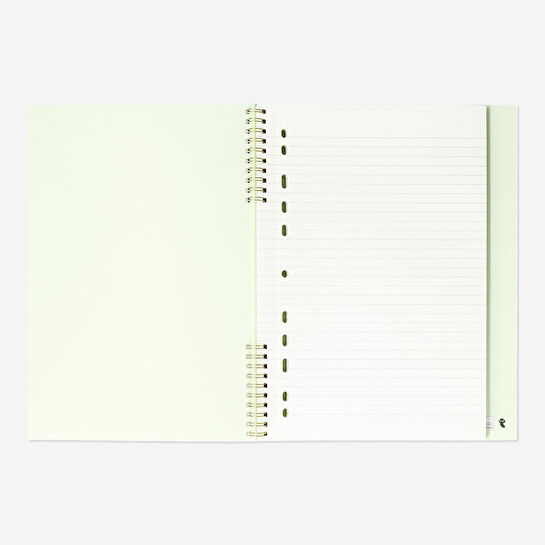 Flying Tiger Copenhagen Çiçek Desenli Çizgili A4 Defter