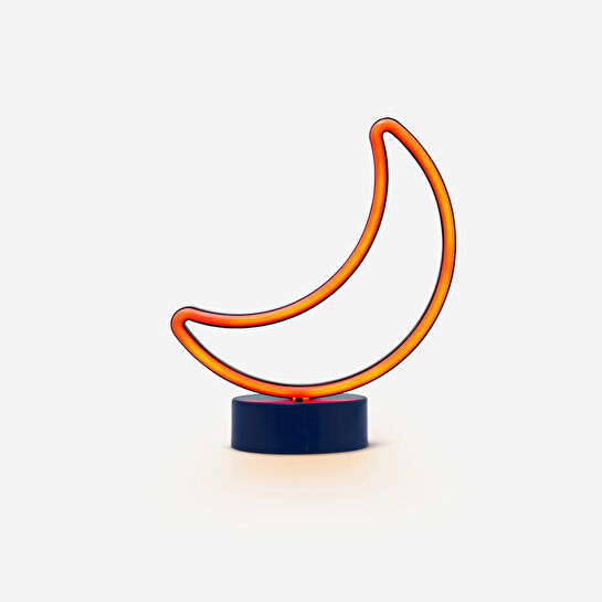 Flying Tiger Copenhagen Renk Değiştiren Ay Şeklinde Neon Lamba