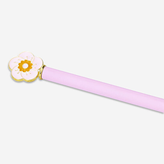 Flying Tiger Copenhagen Metal Pembe Çiçekli Kurşun Kalem