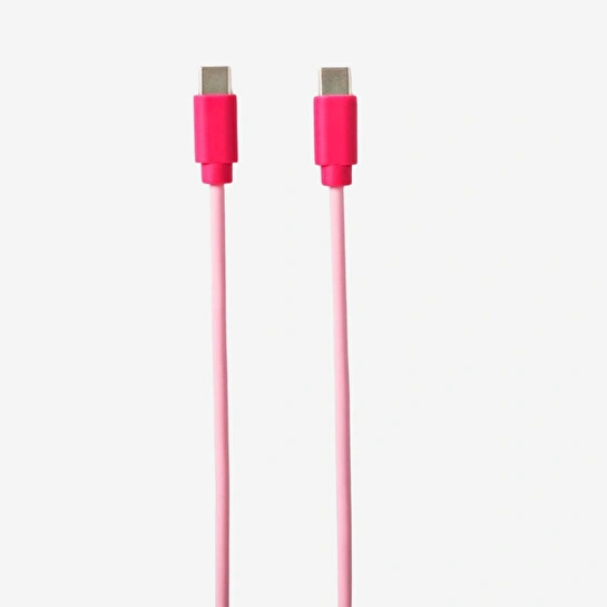 Flying Tiger Copenhagen Pembe USB-C Şarj Kablosu 100 cm
