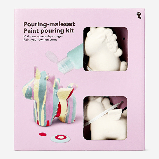 Flying Tiger Copenhagen Unicorn Şekilli Heykel Boyama Seti