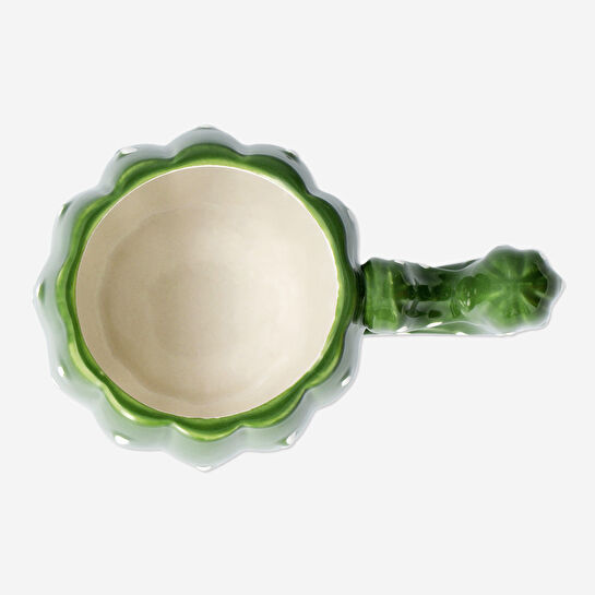 Flying Tiger Copenhagen Kaktüs Şeklinde Yeşil Porselen Kupa 340 ml