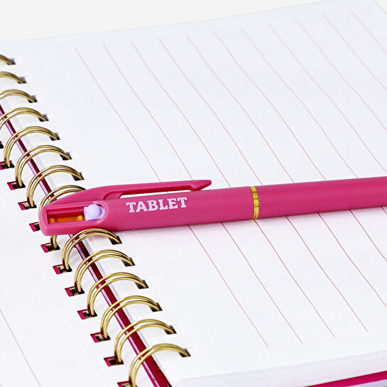 Flying Tiger Copenhagen Çizim Tahtalı Çizgili Defter ve Kalem Seti