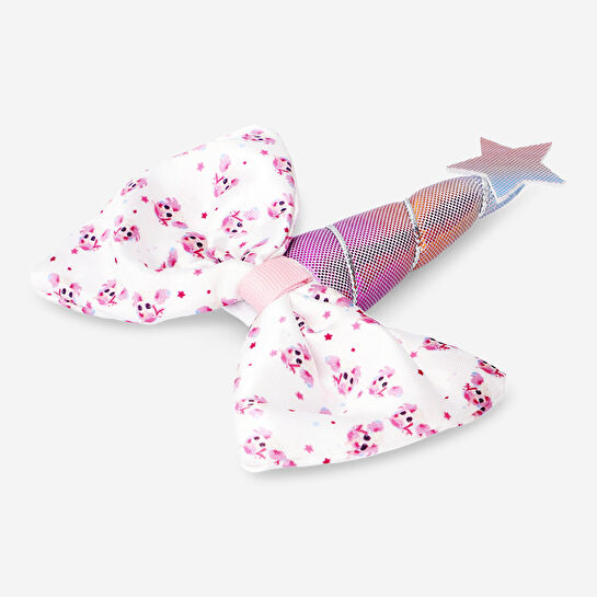 Flying Tiger Copenhagen Unicorn Desenli Beyaz Fiyonklu Saç Tokası