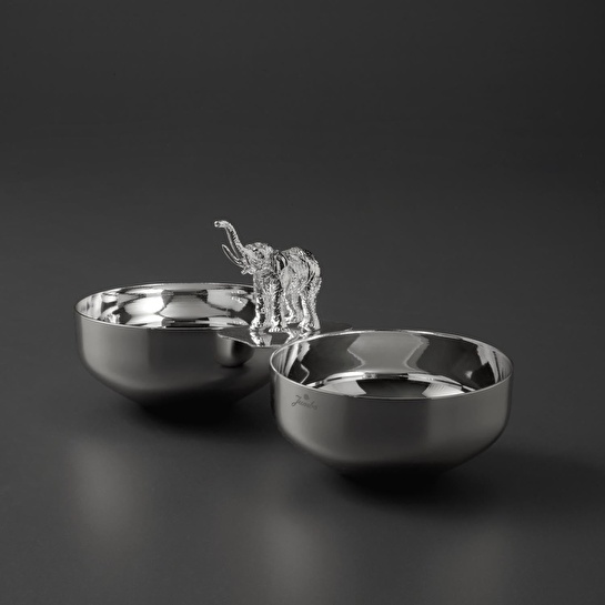 Jumbo Ganesha İkili Gümüş Çerezlik