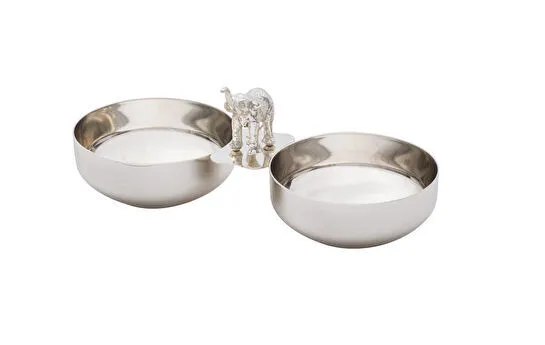 Jumbo Ganesha İkili Gümüş Çerezlik