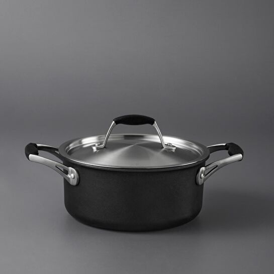 Jumbo New Moment Diamond İndüksiyon Tabanlı Siyah Derin Tencere 20 cm