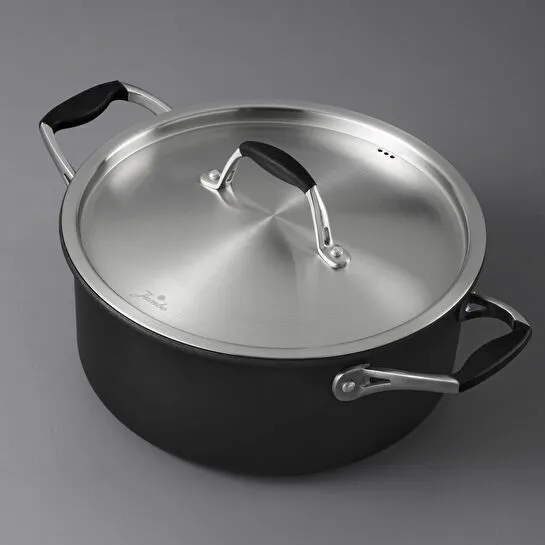 Jumbo New Moment Diamond İndüksiyon Tabanlı Siyah Derin Tencere 20 cm