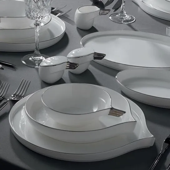 Jumbo Goddess Platin 61 Parça 12 Kişilik Yemek Takımı