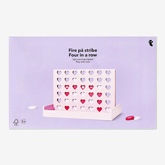 Flying Tiger Copenhagen Pembe Kalpli Ahşap Taş Eşleştirme Oyunu