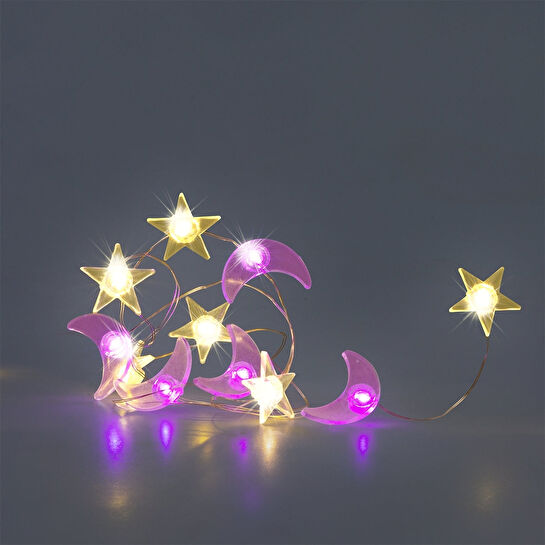 Flying Tiger Copenhagen Ay Yıldızlı LED Işık Zinciri