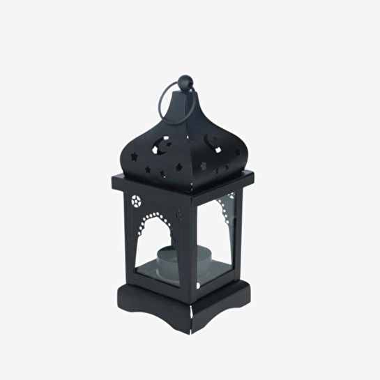 Flying Tiger Copenhagen Orta Boy Siyah Metal Fener